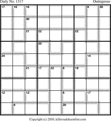 Killer Sudoku for 8/1/2009