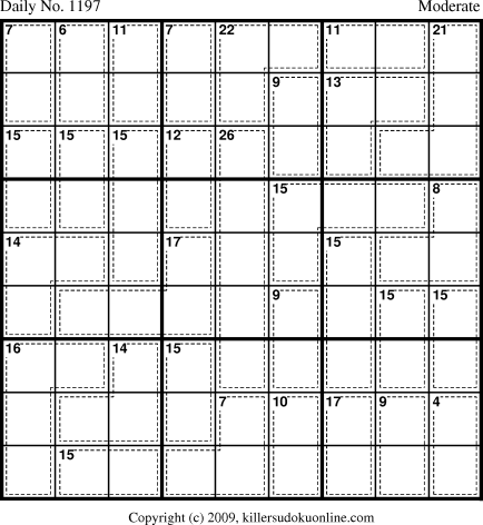 Killer Sudoku for 4/3/2009