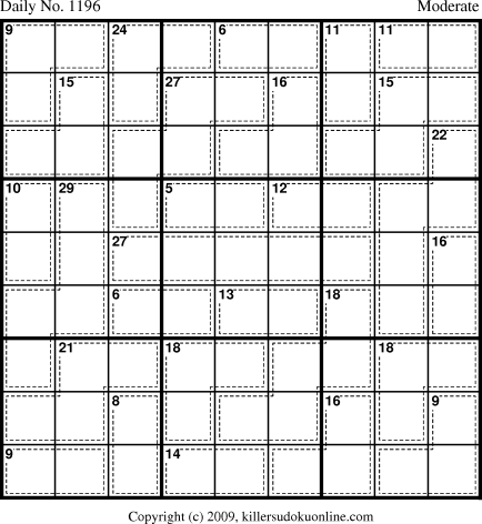 Killer Sudoku for 4/2/2009