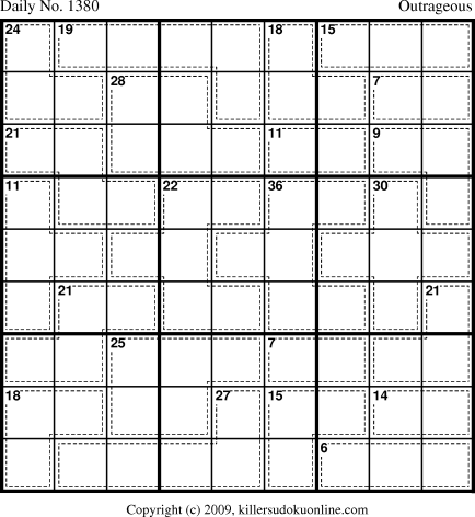 Killer Sudoku for 10/3/2009