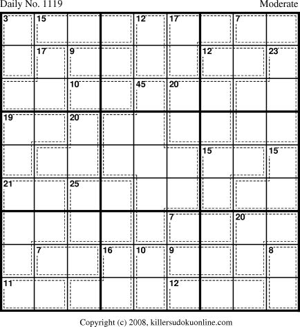 Killer Sudoku for 1/15/2009