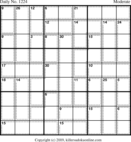 Killer Sudoku for 4/30/2009