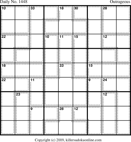 Killer Sudoku for 12/5/2009