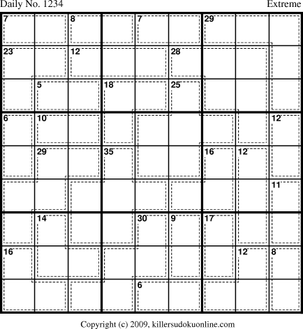 Killer Sudoku for 5/10/2009