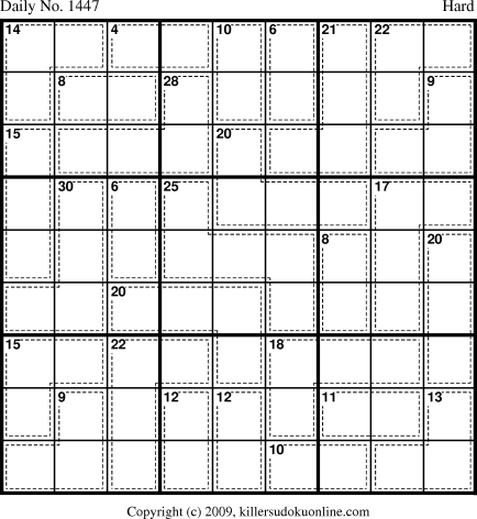 Killer Sudoku for 12/4/2009