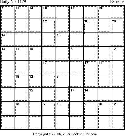 Killer Sudoku for 1/25/2009