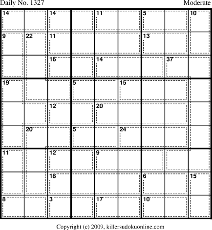 Killer Sudoku for 8/11/2009