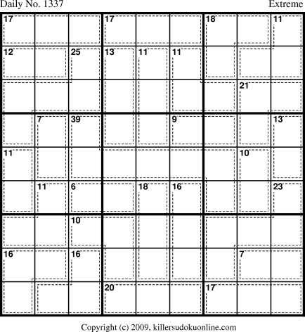 Killer Sudoku for 8/21/2009