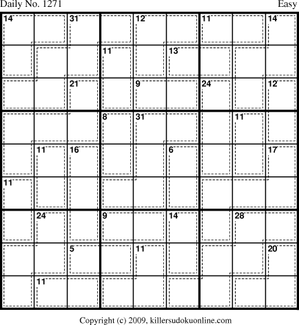 Killer Sudoku for 6/16/2009