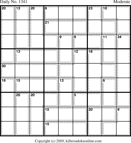 Killer Sudoku for 8/25/2009