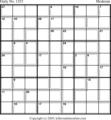 Killer Sudoku for 5/29/2009