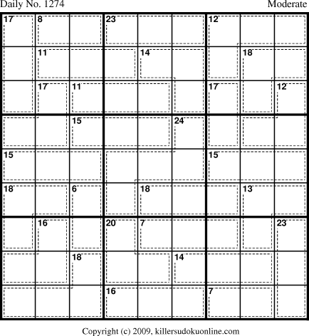 Killer Sudoku for 6/19/2009