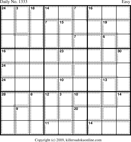 Killer Sudoku for 8/17/2009