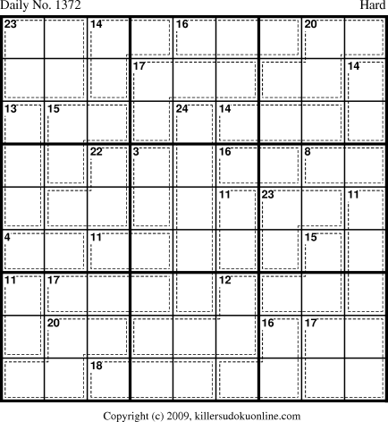Killer Sudoku for 9/25/2009