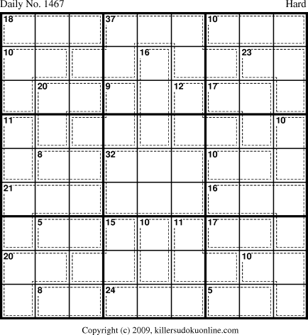 Killer Sudoku for 12/24/2009