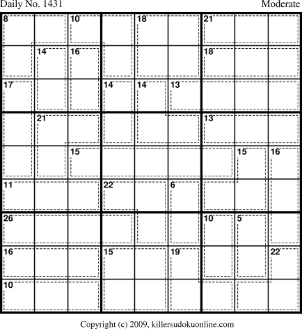 Killer Sudoku for 11/18/2009