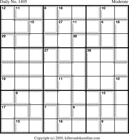 Killer Sudoku for 10/28/2009