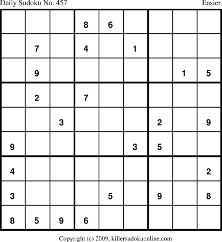 Killer Sudoku for 6/8/2009