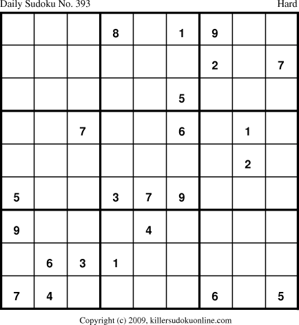 Killer Sudoku for 4/5/2009