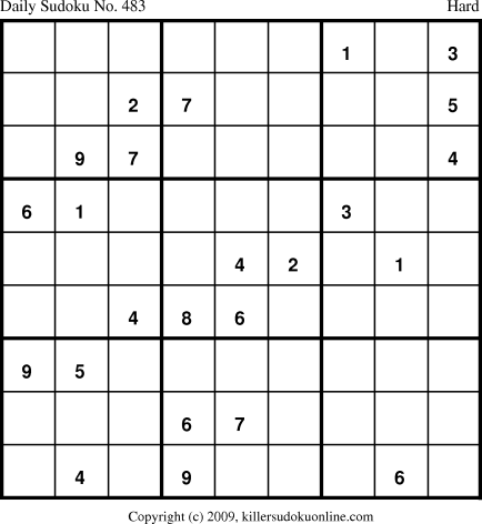 Killer Sudoku for 7/4/2009