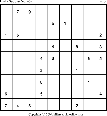 Killer Sudoku for 6/3/2009