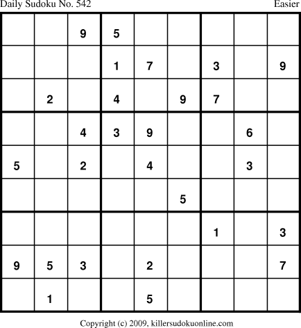 Killer Sudoku for 9/1/2009