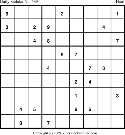 Killer Sudoku for 10/18/2009