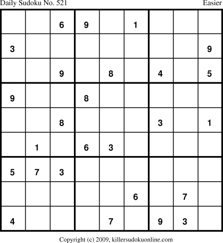 Killer Sudoku for 8/11/2009
