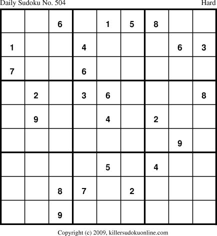 Killer Sudoku for 7/25/2009