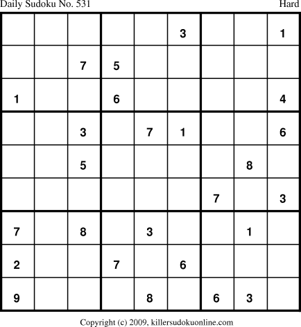 Killer Sudoku for 8/21/2009