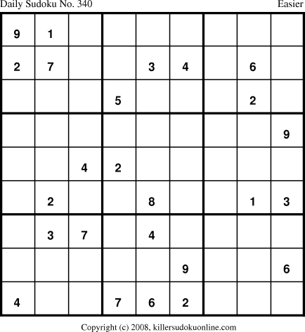 Killer Sudoku for 2/11/2009