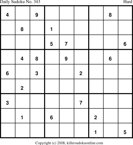 Killer Sudoku for 2/14/2009