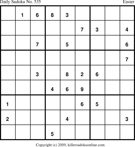 Killer Sudoku for 8/25/2009