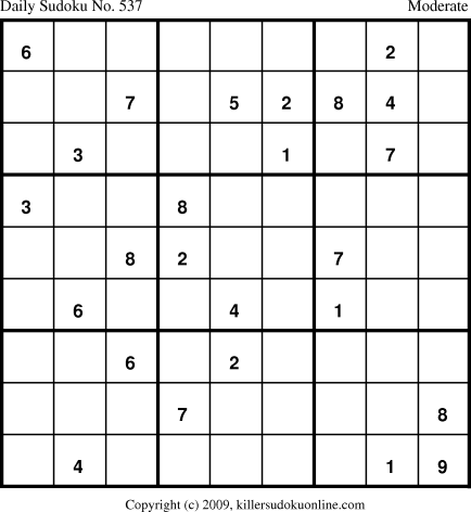 Killer Sudoku for 8/27/2009