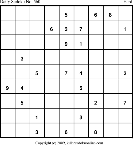 Killer Sudoku for 9/19/2009