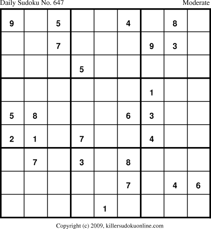 Killer Sudoku for 12/10/2009