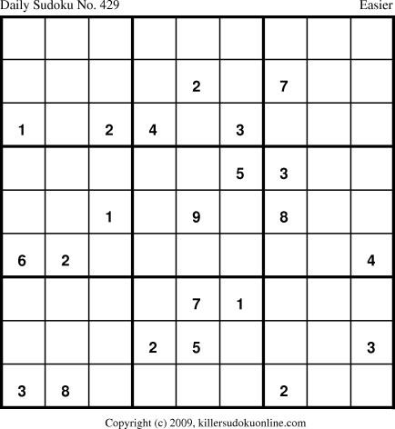 Killer Sudoku for 5/11/2009