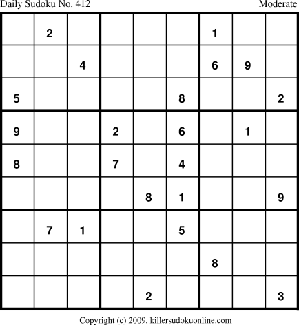 Killer Sudoku for 4/24/2009