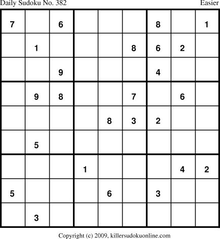 Killer Sudoku for 3/25/2009
