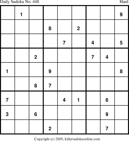Killer Sudoku for 5/30/2009