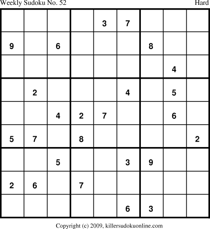 Killer Sudoku for 3/2/2009