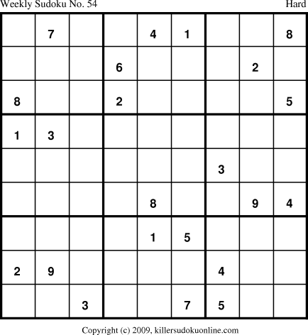 Killer Sudoku for 3/16/2009