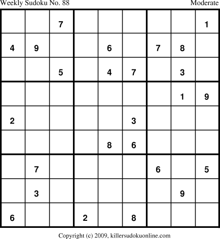 Killer Sudoku for 11/9/2009