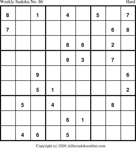 Killer Sudoku for 10/26/2009