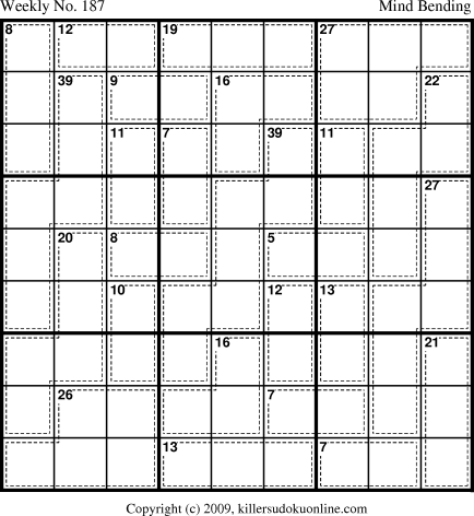 Killer Sudoku for 8/3/2009