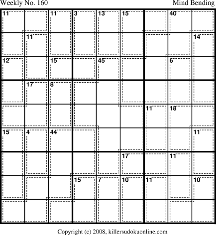 Killer Sudoku for 1/26/2009