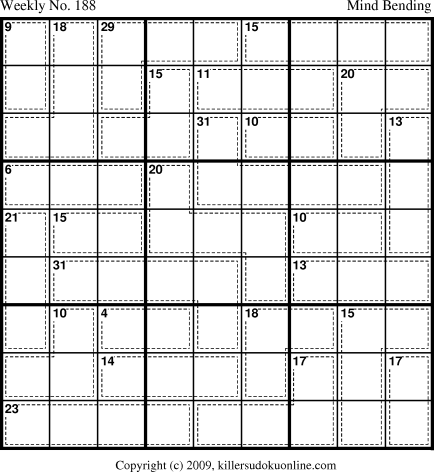 Killer Sudoku for 8/10/2009