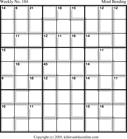 Killer Sudoku for 7/13/2009