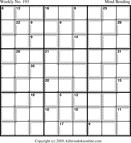 Killer Sudoku for 9/14/2009
