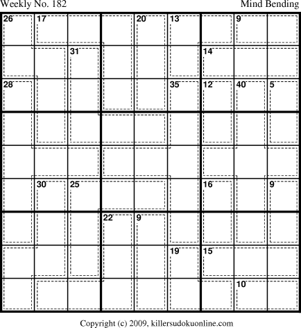 Killer Sudoku for 6/29/2009